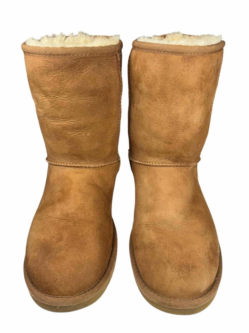 UGG Classic Short II Chestnut Suede Sheepskin Boots Women’s Size 8